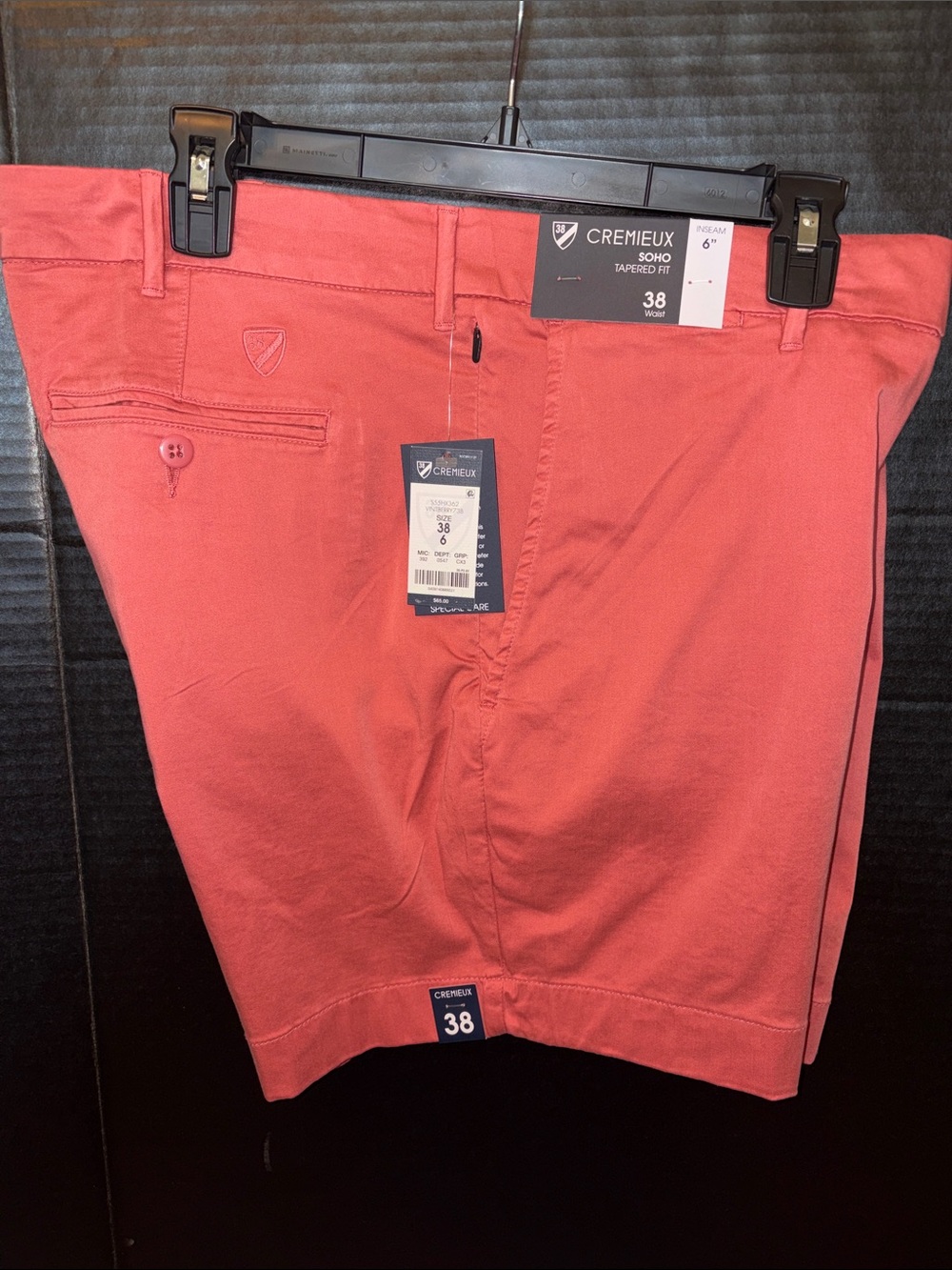 Daniel Cremieux Soho Tapered Fit Men’s Shorts - Wintberry - Size 38